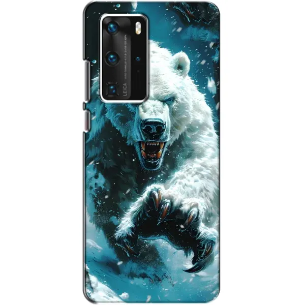 Чохол з принтом «Полярний ведмідь» для Huawei P40 Pro