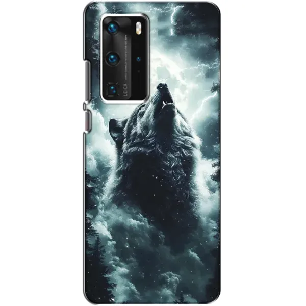 Чохол з принтом «Вовк у хмарах» для Huawei P40 Pro