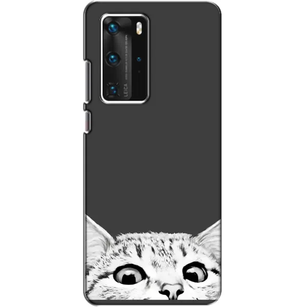 Чехол с принтом «Выглядывает кот» для Huawei P40 Pro
