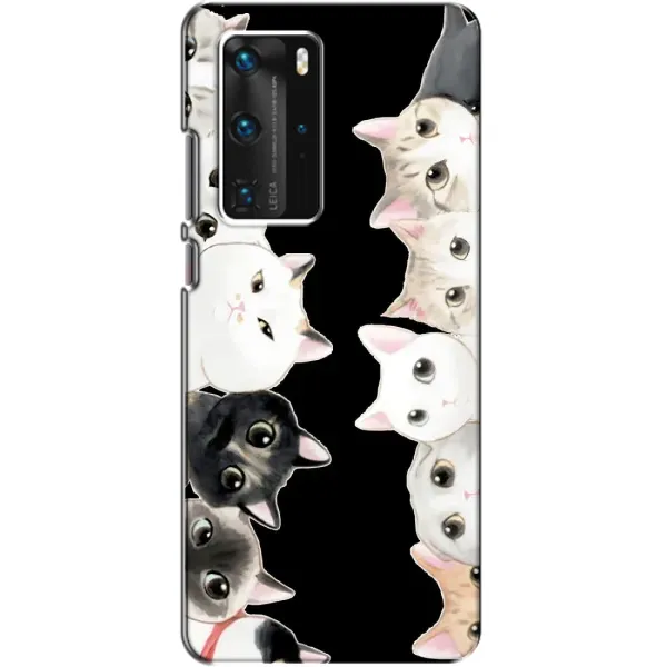 Чехол с принтом «Взгляд котов» для Huawei P40 Pro