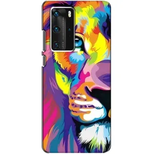 Чохол з картинкою ЛЕВ для Huawei P40 Pro (VPrint) (Яскравий Лев)