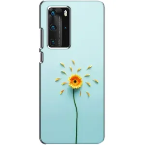 Чохли з квітами для Huawei P40 Pro (VPrint) (Жовта квітка)