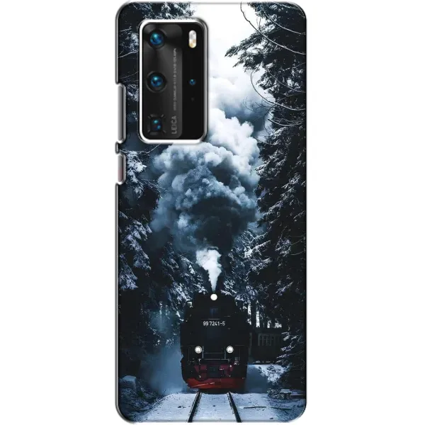 Чехол с принтом «Зимний поезд» для Huawei P40 Pro