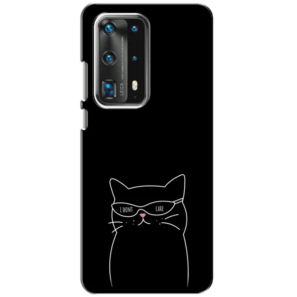 Чехол с принтом «Равнодушный кот» для Huawei P40