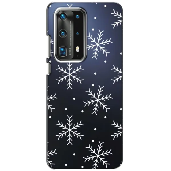 Чехол с принтом «Белые снежинки» для Huawei P40