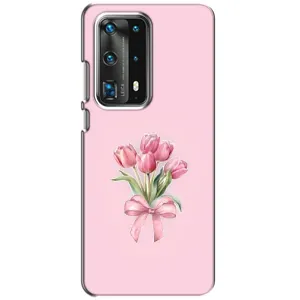 Чохол з розовим принтом для Huawei P40 (Букет квітів)