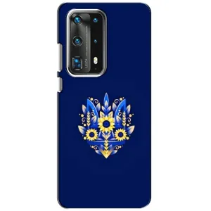 Чехлы для Huawei P40  Укр. Символика (AlphaPrint) (Цветочный Герб)