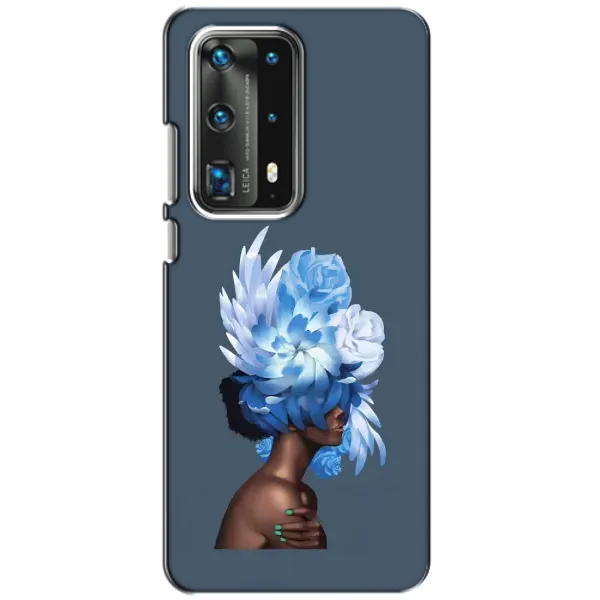 Чехол с принтом «Цветы на голове» для Huawei P40