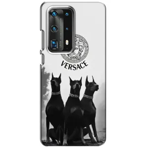 Чехлы VERSACE для Хуавей П40 (PREMIUMPrint) (Доберман Версаче)