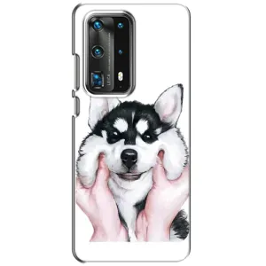 Чехлы с собаками для Huawei P40 (VPrint) (Довольный Хаски)