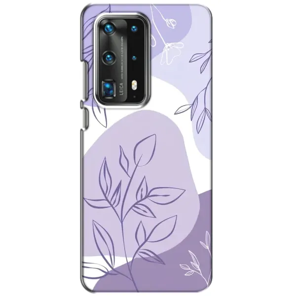 Чехол с принтом «Фиолетовые листья абстракция» для Huawei P40 Чехол с принтом «Фиолетовые листья абстракция» для Huawei P40