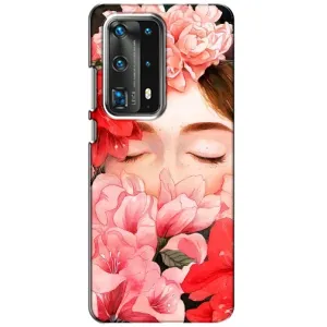 Чехлы (ART) Цветы на Huawei P40 (VPrint) (Очі в квітах)