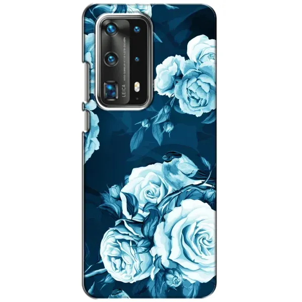 Чехол с принтом «Голубые Бутоны» для Huawei P40