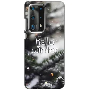 Новогодние, Праздничные Чехлы для Huawei P40 - 2024 год (Hello winter)
