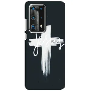 Чехол для Huawei P40 (AlphaPrint) - (Христианские) (Иисус)