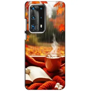 Чехол с принтом «Кофе и дождь» для Huawei P40