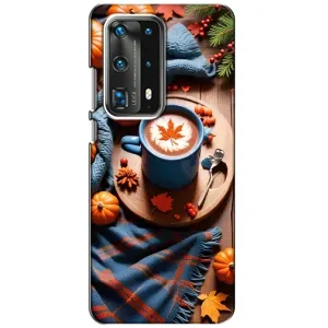 Чехол с принтом «Кофе и тыковки» для Huawei P40