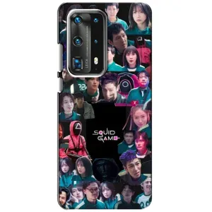 Чохол з принтом «Колаж Гра кальмара» для Huawei P40