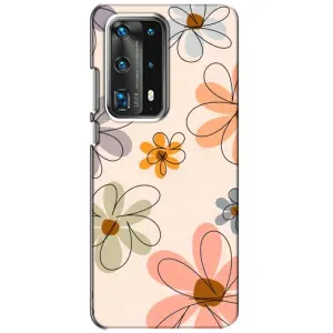 Чохол з принтом «Кольорові квіти» для Huawei P40