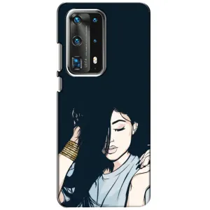 Чохол з друком для Huawei P40 - (Мода) (AlphaPrint) (Гарна дівчина)