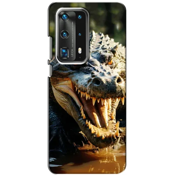 Чехол с принтом «Опасный крокодил» для Huawei P40