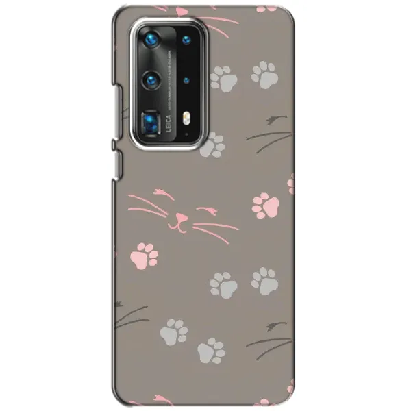 Чехол с принтом «Лапы и усы» для Huawei P40