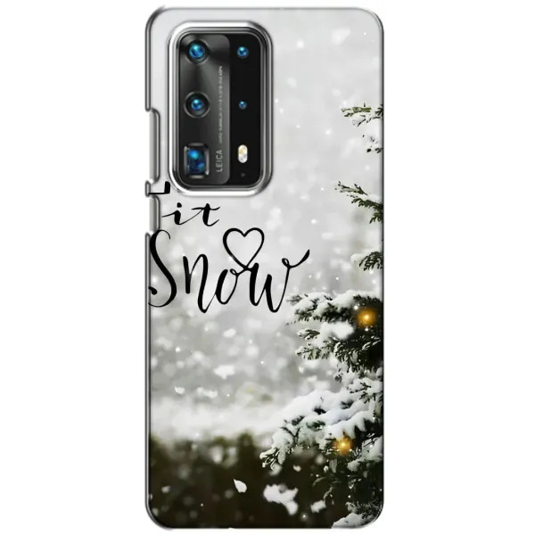 Чехол с принтом «Let it snow» для Huawei P40