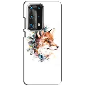 Чехлы с картинкой Лисички для Huawei P40 (VPrint) (Лисичка в цветочках)