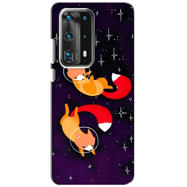 Чехол с принтом «Лисички космонавты» для Huawei P40 Чехол с принтом «Лисички космонавты» для Huawei P40
