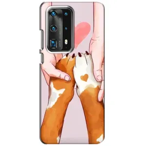 Чехлы с собаками для Huawei P40 (VPrint) (Любовь к собакам)