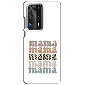 Чохол з принтом «Текстовий колаж мама» для Huawei P40