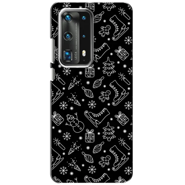 Чехол с принтом «Новогодний фон» для Huawei P40