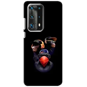 Чехол с Обезьянами Huawei P40 - (AlphaPrint) (Три обезьяны)
