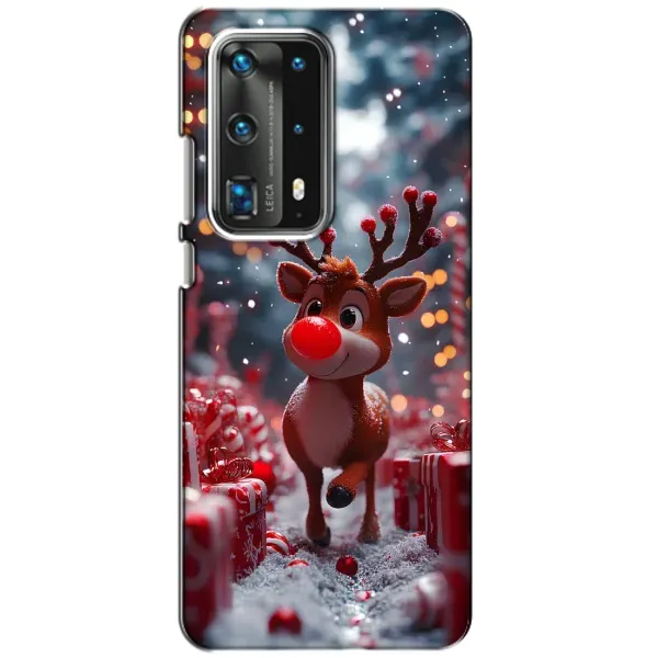 Чехол с принтом «Олень среди подарков» для Huawei P40