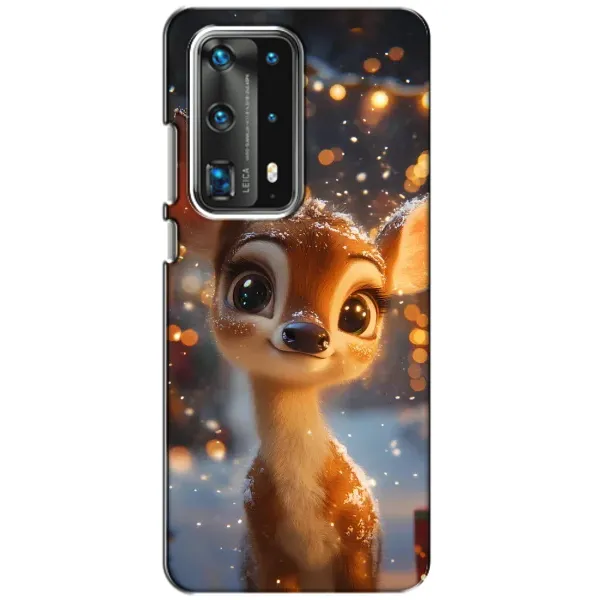 Чехол с принтом «Олененок среди гирлянд» для Huawei P40