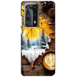 Чехол с принтом «Осенне-зимний кофе» для Huawei P40