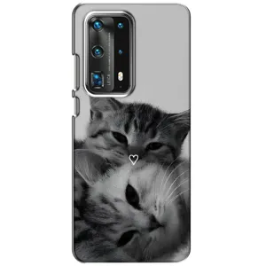 Чехол с рисунком кот на Huawei P40 (Пара котов)
