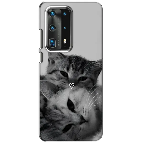 Чехол с принтом «Пара котов» для Huawei P40