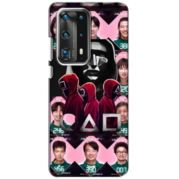 Чохол з принтом «Учасники Гра кальмара» для Huawei P40 Чохол з принтом «Учасники Гра кальмара» для Huawei P40