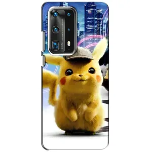 Чехол с Пикачу на Huawei P40 (Пикачу в городе)