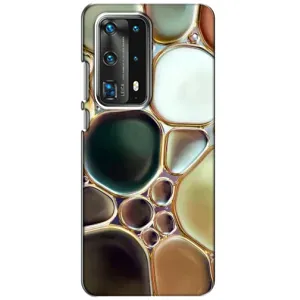 Мраморный чехол на Huawei P40 (VPrint) (Радужный Мрамор)