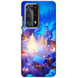 Рождественские Чехлы для Huawei P40 (VPrint) (Рождественский город)