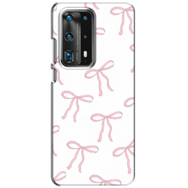 Чехол с принтом «Розовые бантики» для Huawei P40