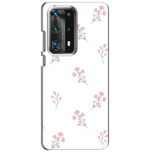 Чохол з принтом «Рожеві квіти» для Huawei P40
