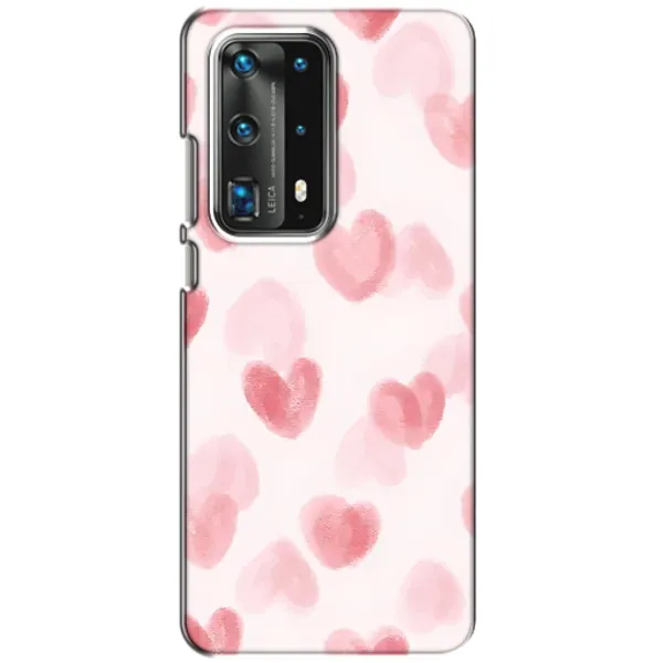 Чехол с принтом «Розовые сердечки» для Huawei P40