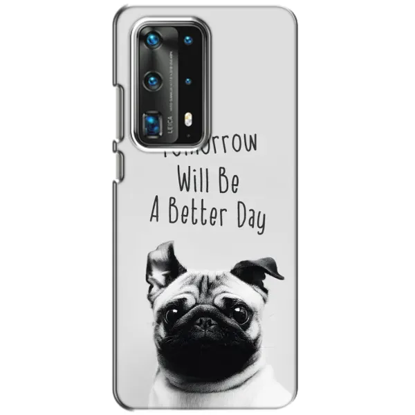 Чехол с принтом «Смешной Мопс» для Huawei P40 Чехол с принтом «Смешной Мопс» для Huawei P40