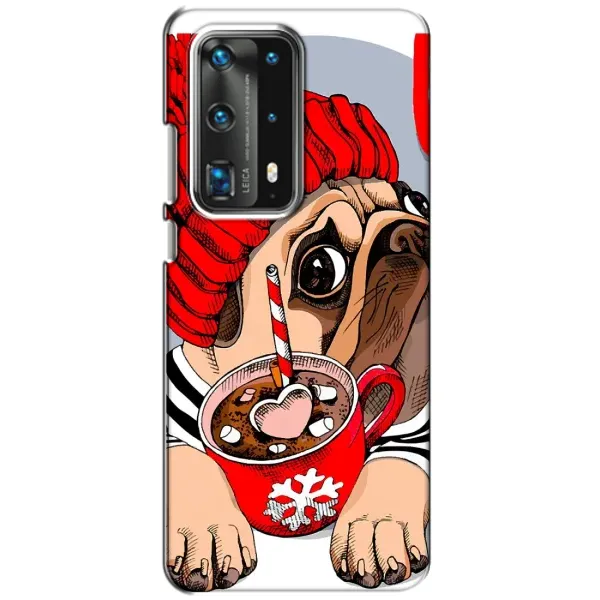 Чехол с принтом «Собачка в шапке» для Huawei P40 Чехол с принтом «Собачка в шапке» для Huawei P40