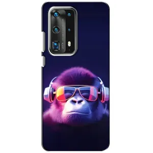 Чехол с Обезьянами Huawei P40 - (AlphaPrint) (Стильная обезьяна)