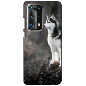 Чехол с Хаски для Huawei P40 - (AlphaPrint) (Верный пес)