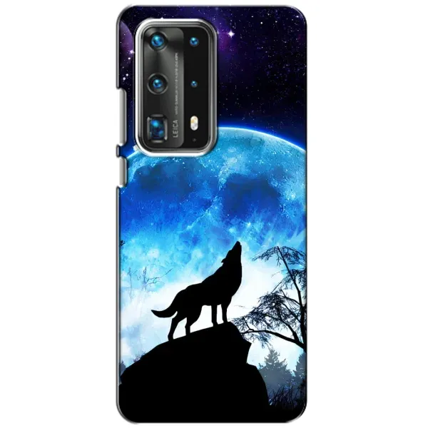 Чехол с принтом «Волк на луну» для Huawei P40